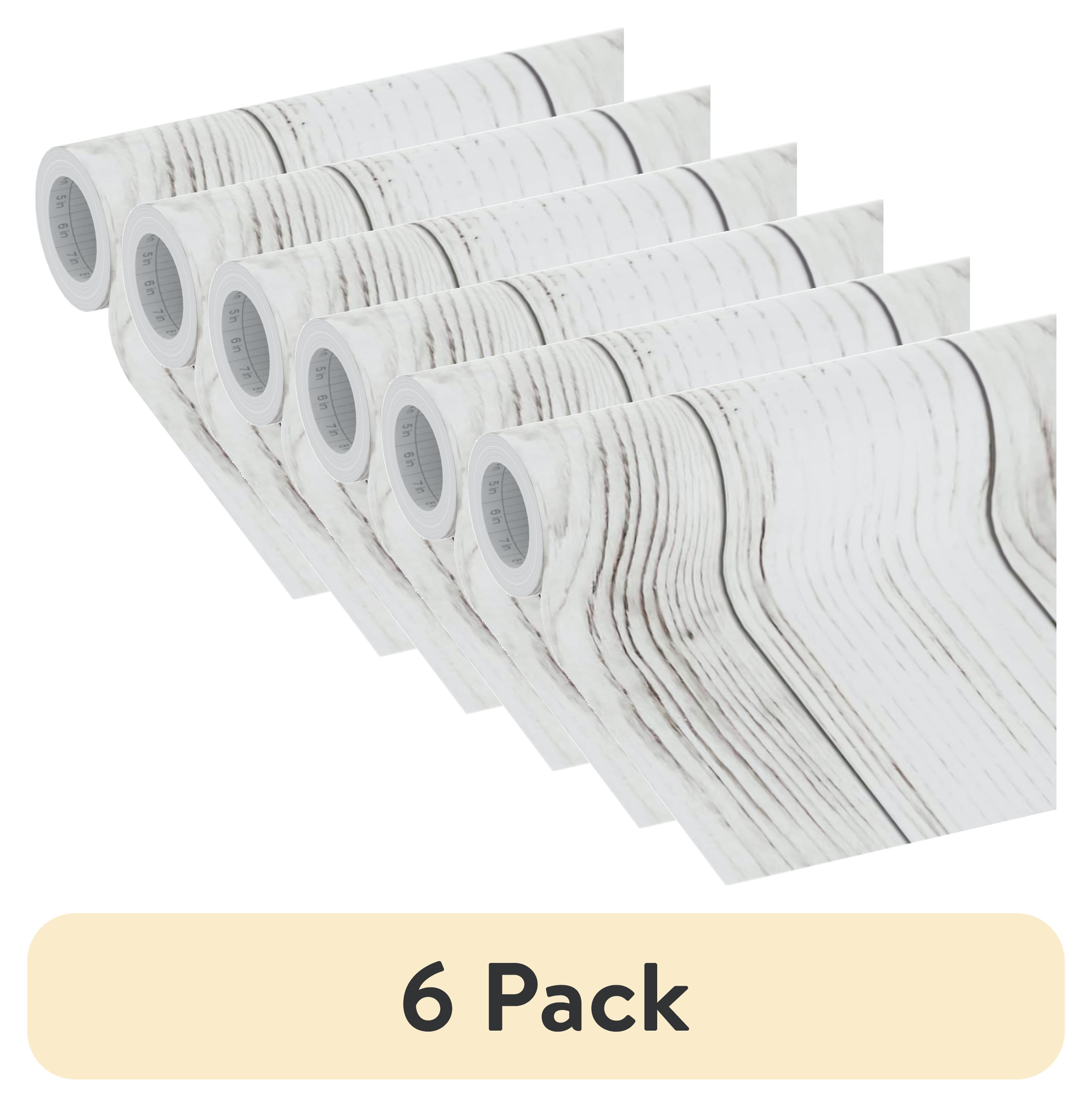 (6 pack) EasyLiner Premium Removable Adhesive Peel & Stick Wallpaper, White Beadboard, 20 in. x 18 Foot