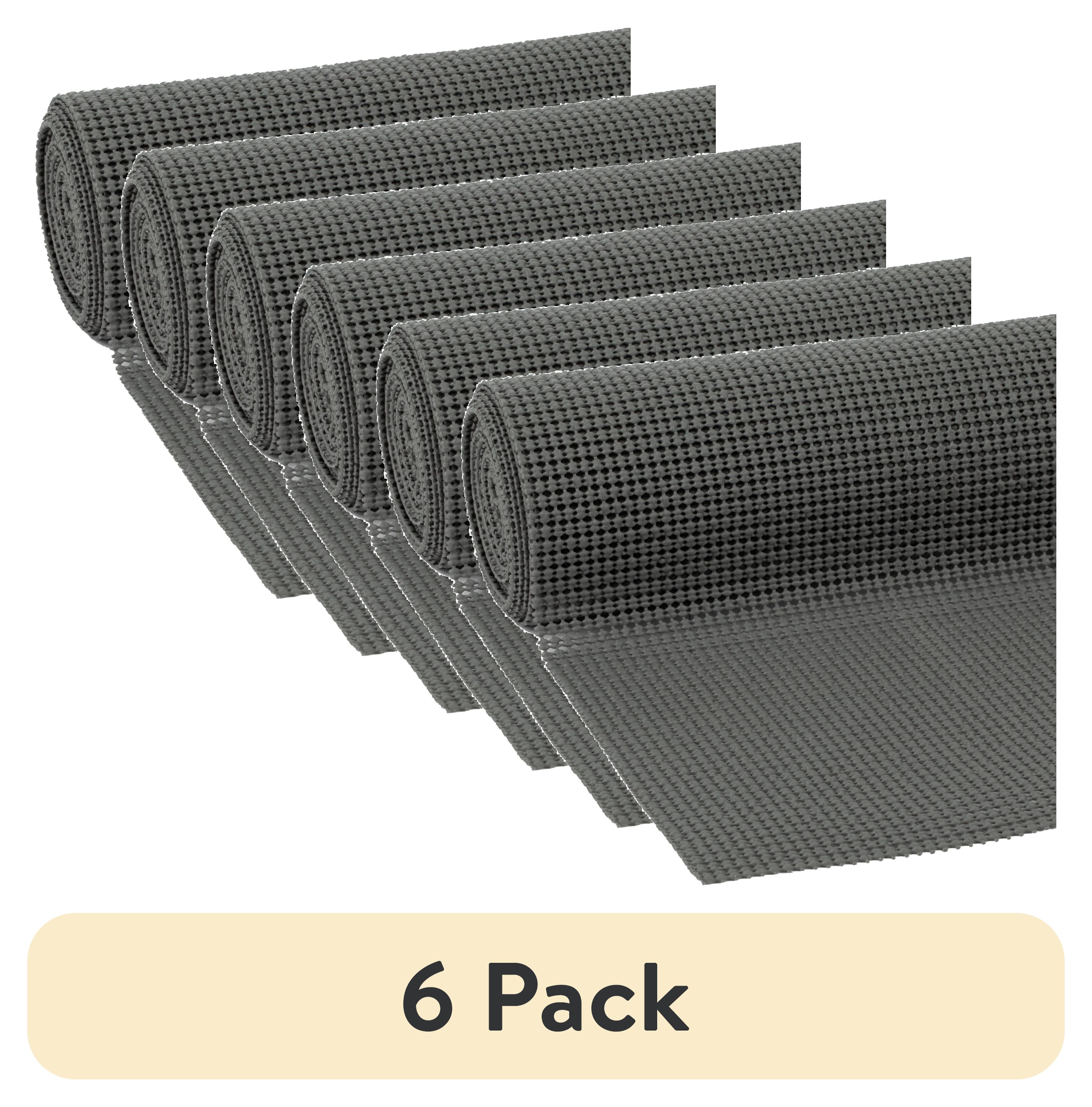 (6 pack) EasyLiner Select Grip Shelf Liner, Dark Gray, 12 in. x 10 ft. Roll