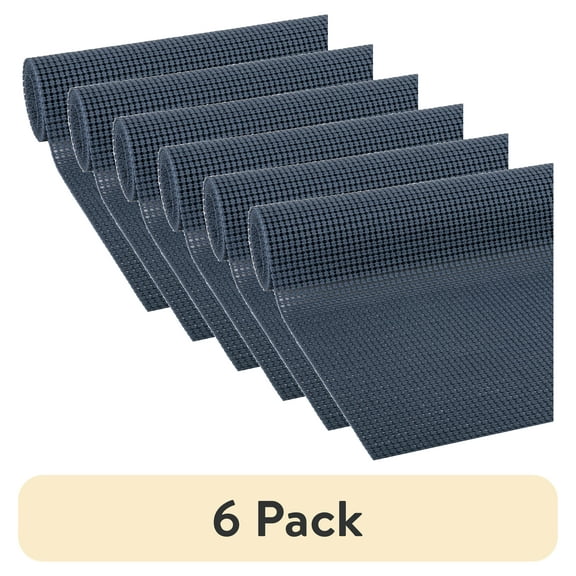 (6 pack) EasyLiner Select Grip Shelf Liner, Navy Blue, 20 in. x 6 ft. Roll