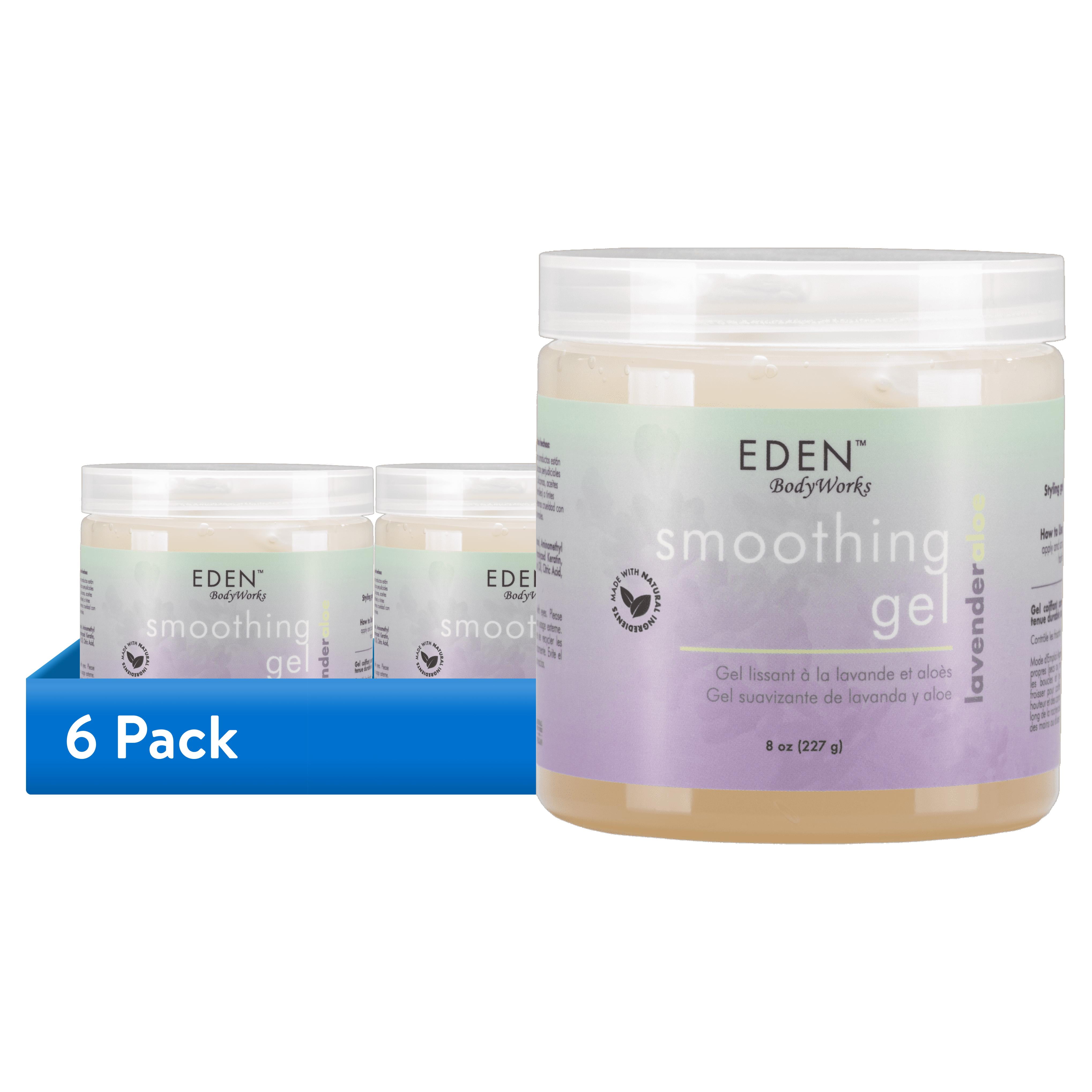 (6 pack) Eden BodyWorks Lavender Aloe Smoothing Hair Styling Gel 8 fl. oz., Nourishing, Unisex