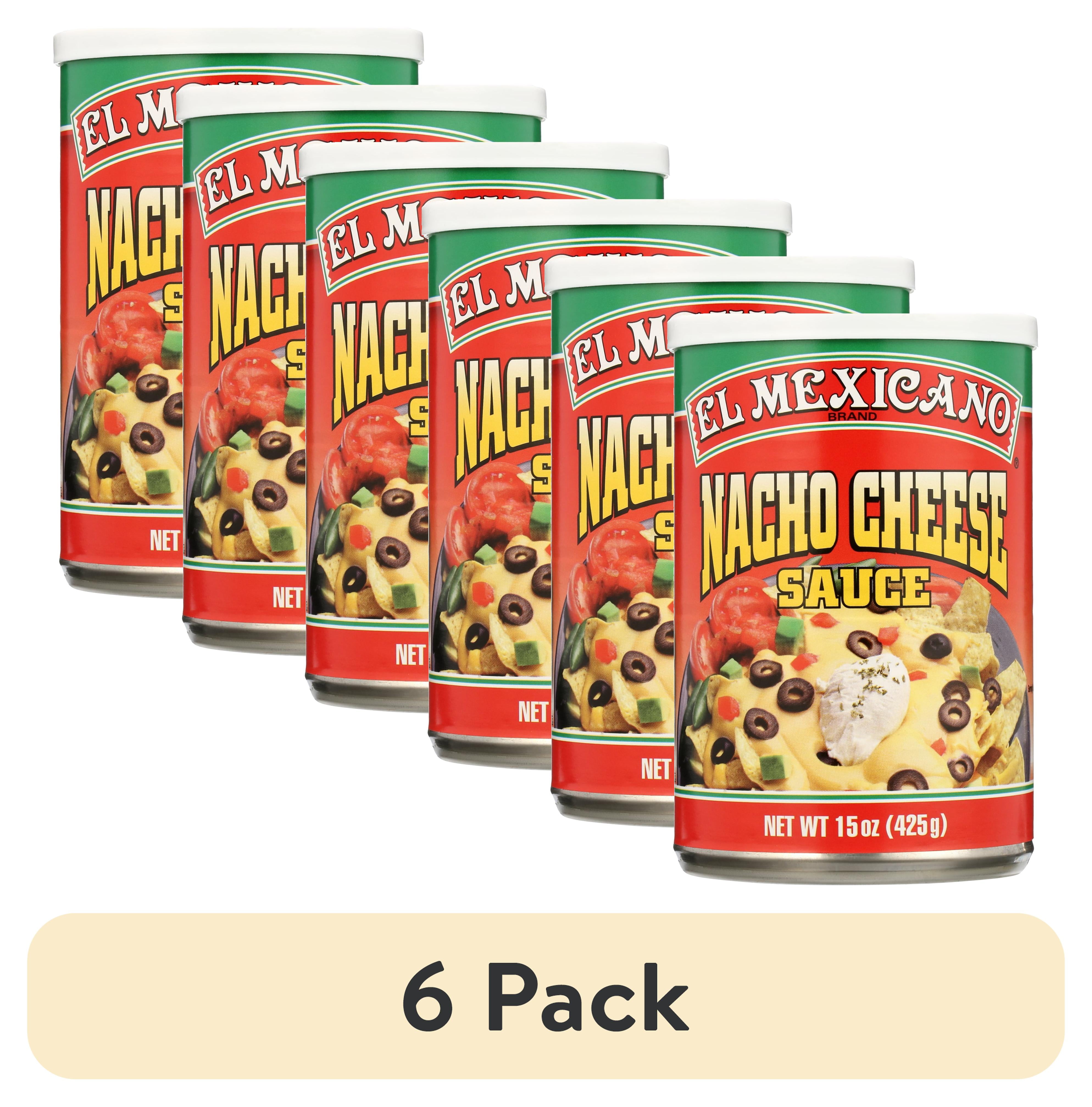 (6 pack) El Mexicano Nacho Cheese Sauce, 15 oz Can Shelf-Stable