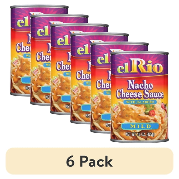 (6 pack) El Rio Nacho Cheese Sauce Mild, 15 Oz