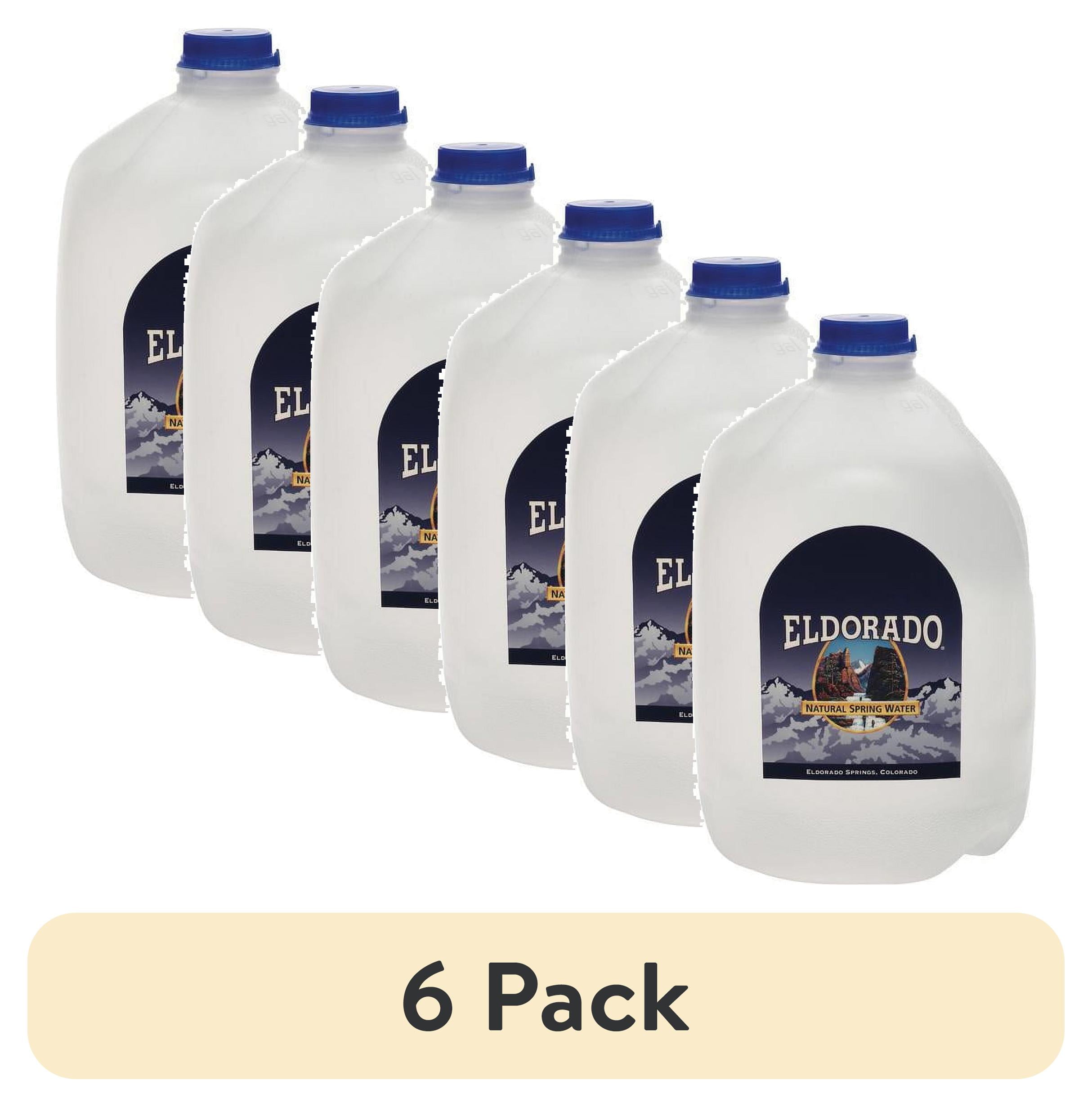 (6 pack) Eldorado Natural Spring Water, 1 Gallon - Walmart.com