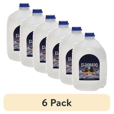(6 pack) Eldorado Natural Spring Water, 1 Gallon