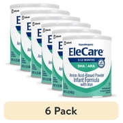 6 pack EleCare Hypoallergenic Amino Acid-Based Powder Infant Formula, 14.1 oz