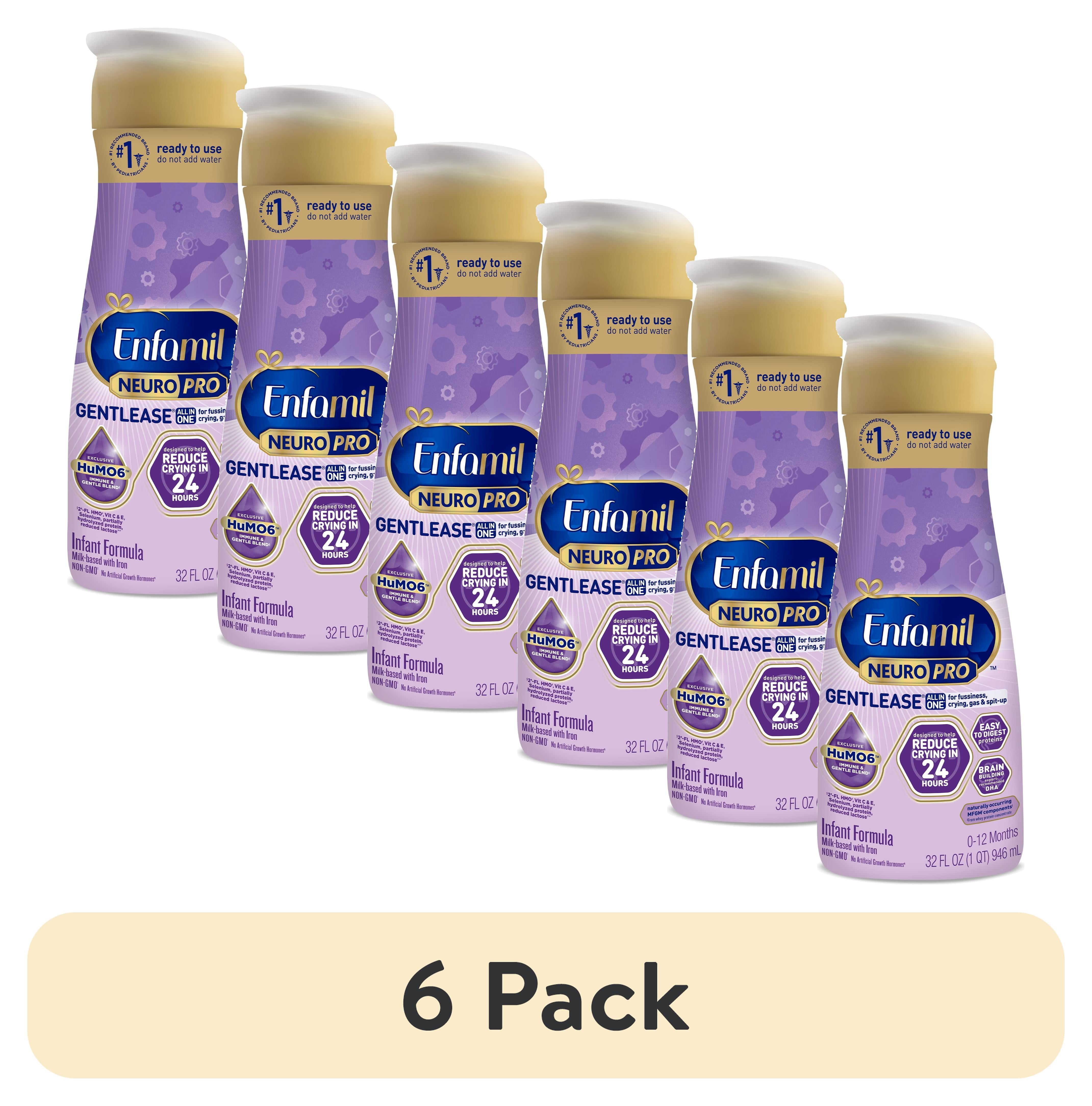 pack) Enfamil NeuroPro Gentlease Liquid Baby Formula, For
