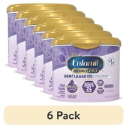 6 pack Enfamil NeuroPro Gentlease Baby Formula for Easing Fussiness, Gas, Spit-up in 24 Hrs, 19.5 oz Tub