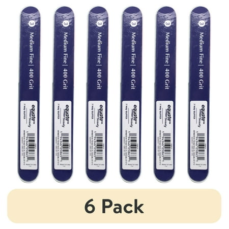 (6 pack) Equate 7-Way Nail Buffer Medium/Fine 400 Grit, 1 Count