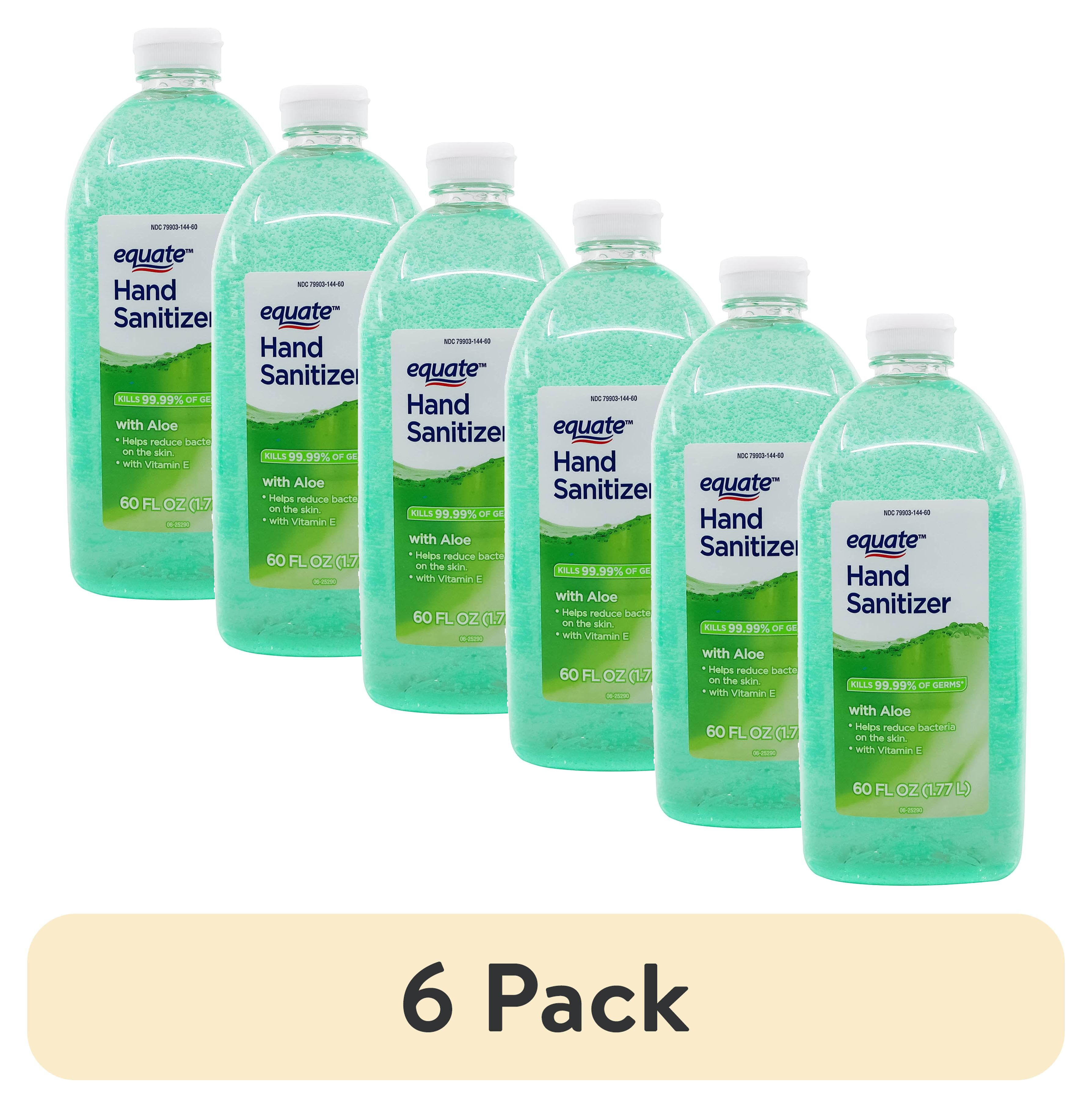 6 pack) Equate Aloe Hand Sanitizer, 60 fl oz - Walmart.com