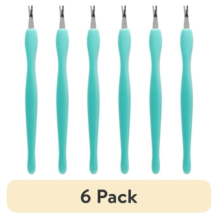 (6 pack) Equate Fingernail Cuticle Remover and Pusher, Color May Vary