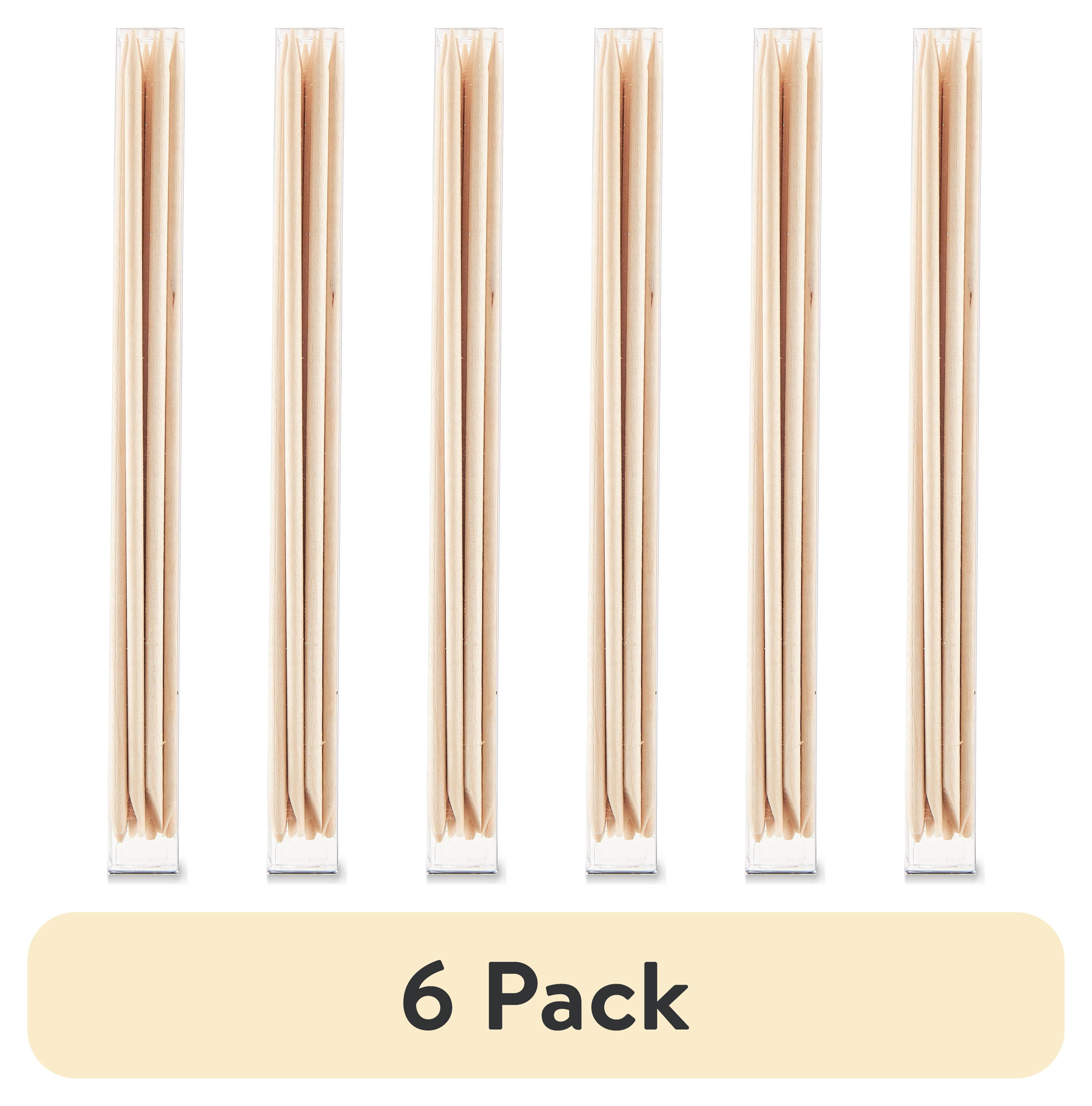 (6 pack) Equate Wooden Manicure Sticks, 10 Count