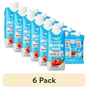 (6 pack) Equate High Performance Protein Shake, Strawberry, 11 fl oz, 4 Count