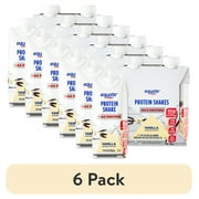 (6 pack) Equate Max Protein Nutrition Shake, Vanilla Flavored, 11 fl oz, 4 Count