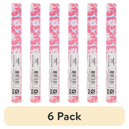 (6 pack) Equate Nail File and Shiner, Pattern May Vary, 1 Count