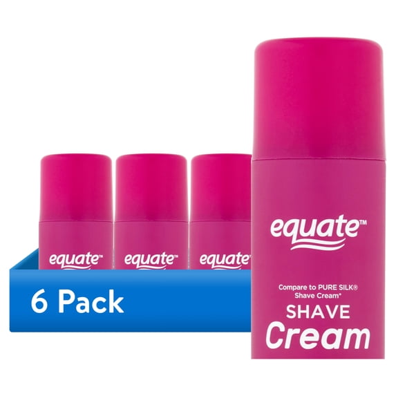 (6 pack) Equate Women's Raspberry Shave Cream, 8 oz