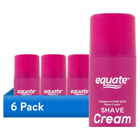 (6 pack) Equate Women's Raspberry Shave Cream, 8 oz