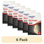 (6 pack) Equate Reusable Elastic Bandage Wrap, 3 inch, Tan