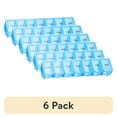 thumbnail interactive-video image 1 of (6 pack) Equate Weekly Pill Planner and Pill Box Organizer, Contains 7 Compartments, Compact, Travel-Friendly, 1 of 9