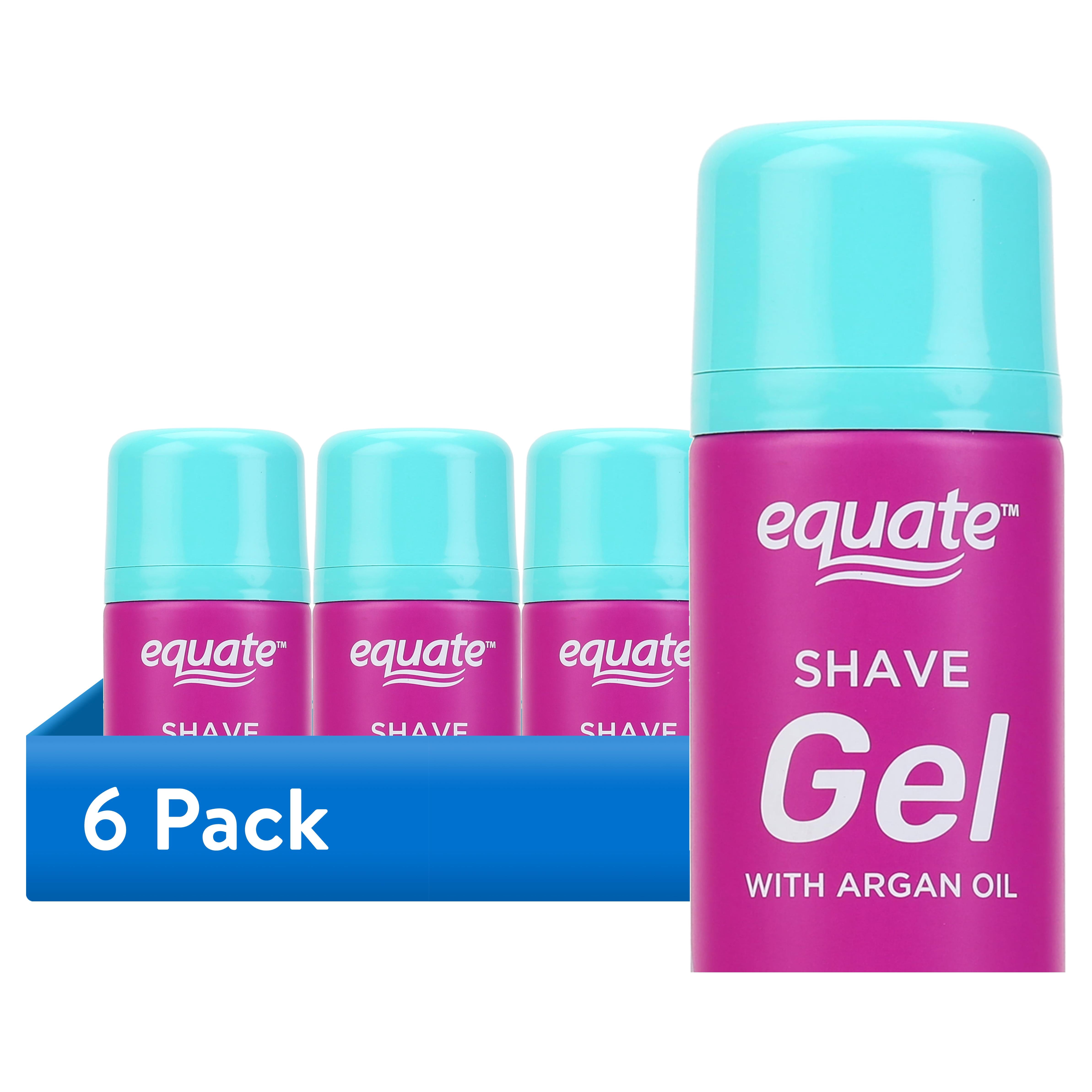 (6 pack) Equate Women's Shave Gel with Argan Oil and Coconut, 7 oz