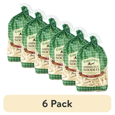 (6 pack) Essenhaus Homemade Style Kluski Egg Noodles, 16 oz