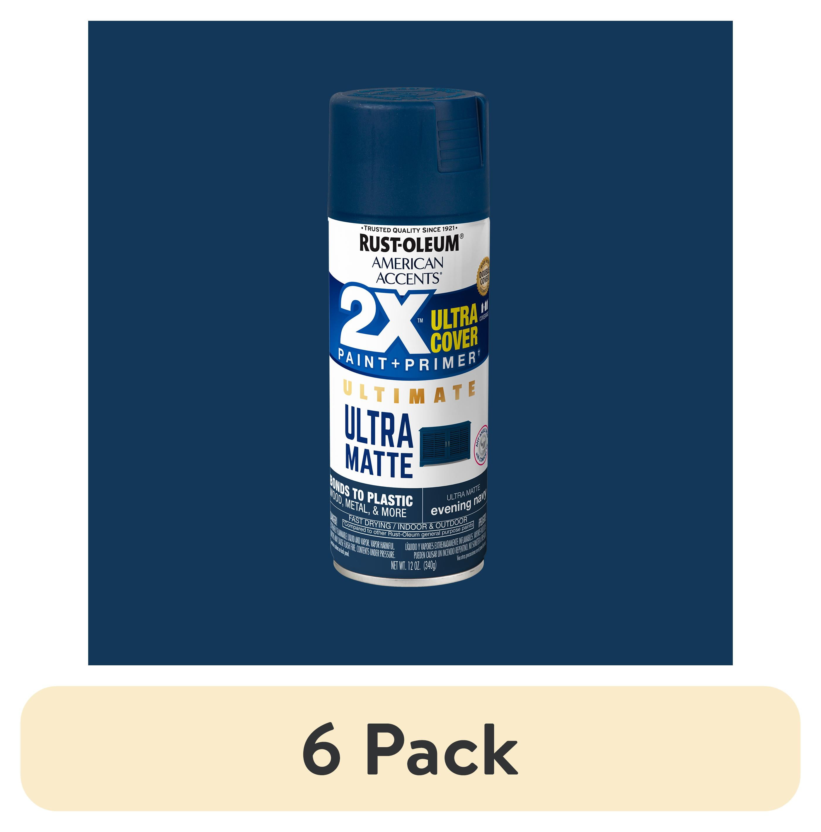 6 pack) Evening Navy, Rust-Oleum American Accents 2X Ultra Cover