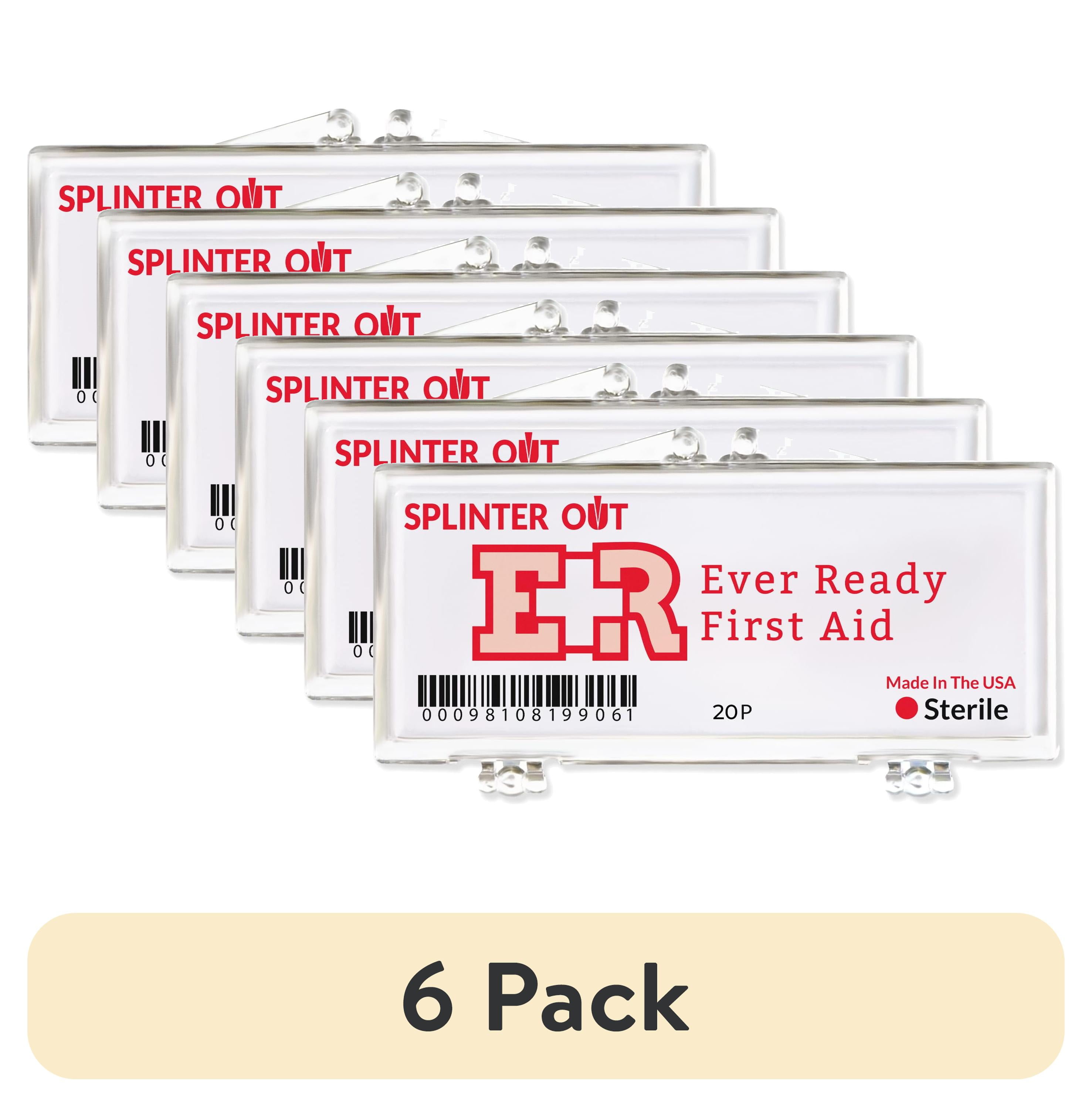 (6 pack) Ever Ready First Aid Splinter Out Splinter Remover, 20 Count ...