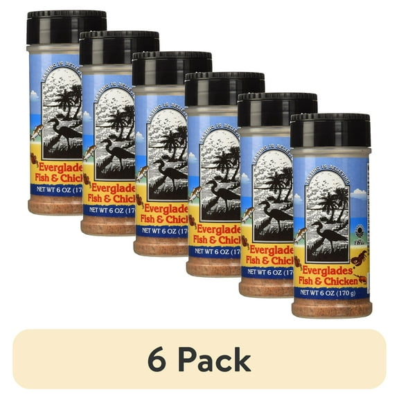 (6 pack) Everglades Seasonings, Seasoning Fish and Chicken, Fowl 6 oz