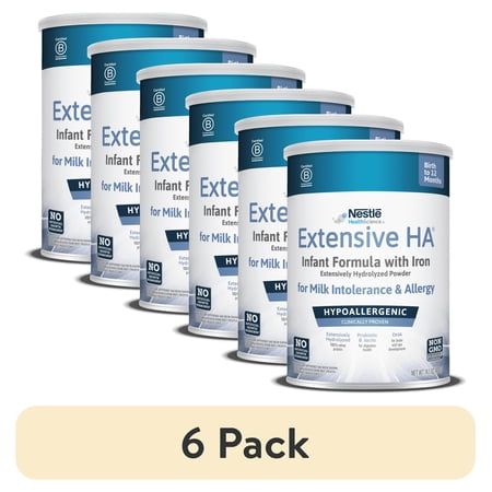 (6 pack) Extensive HA Hypoallergenic Infant Formula with Iron, DHA & Probiotic, 14.1 oz
