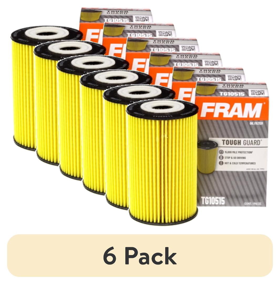 (6 pack) FRAM Tough Guard 15,000 Mile Protection Oil Filter, TG10515 Fits select: 2009 HYUNDAI SANTA FE, 2008-2009 KIA SORENTO