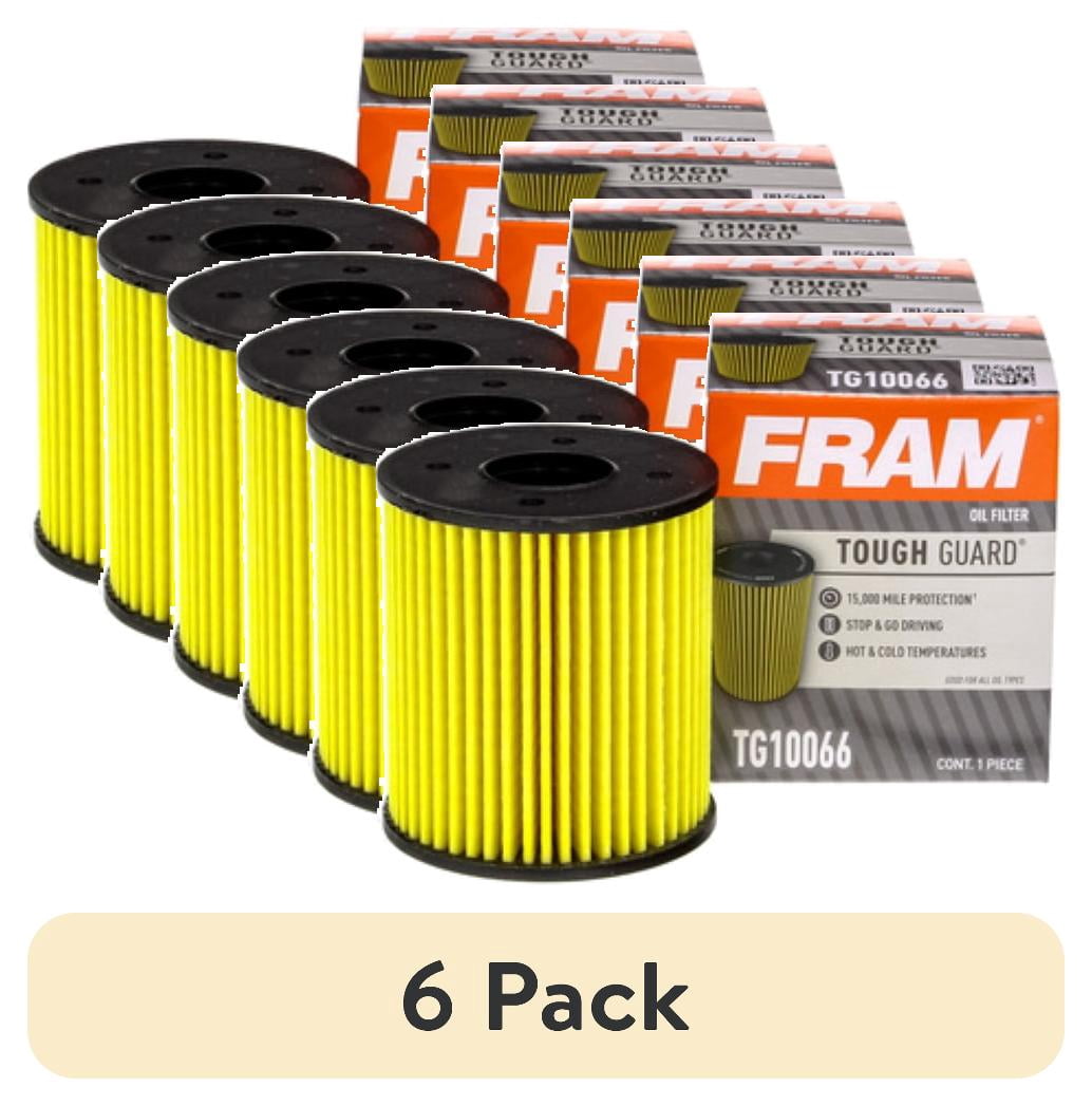 (6 pack) FRAM Tough Guard 15,000 Mile Replacement Oil Filter, TG10066, for Mini Cooper