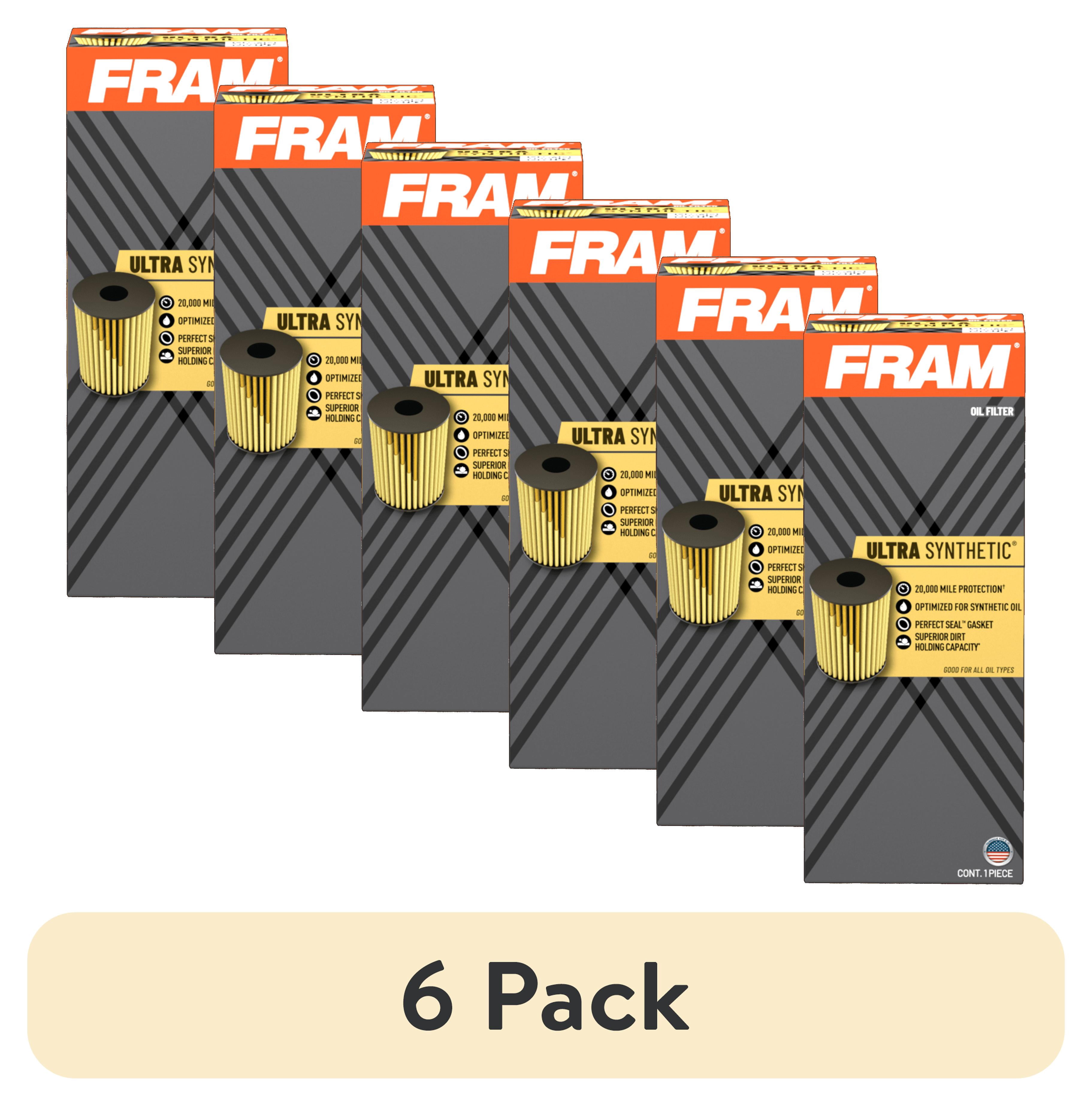 (6 pack) FRAM Ultra Synthetic Oil Filter, XG10855, 20K mile Filter for Hyundai and Kia Vehicles