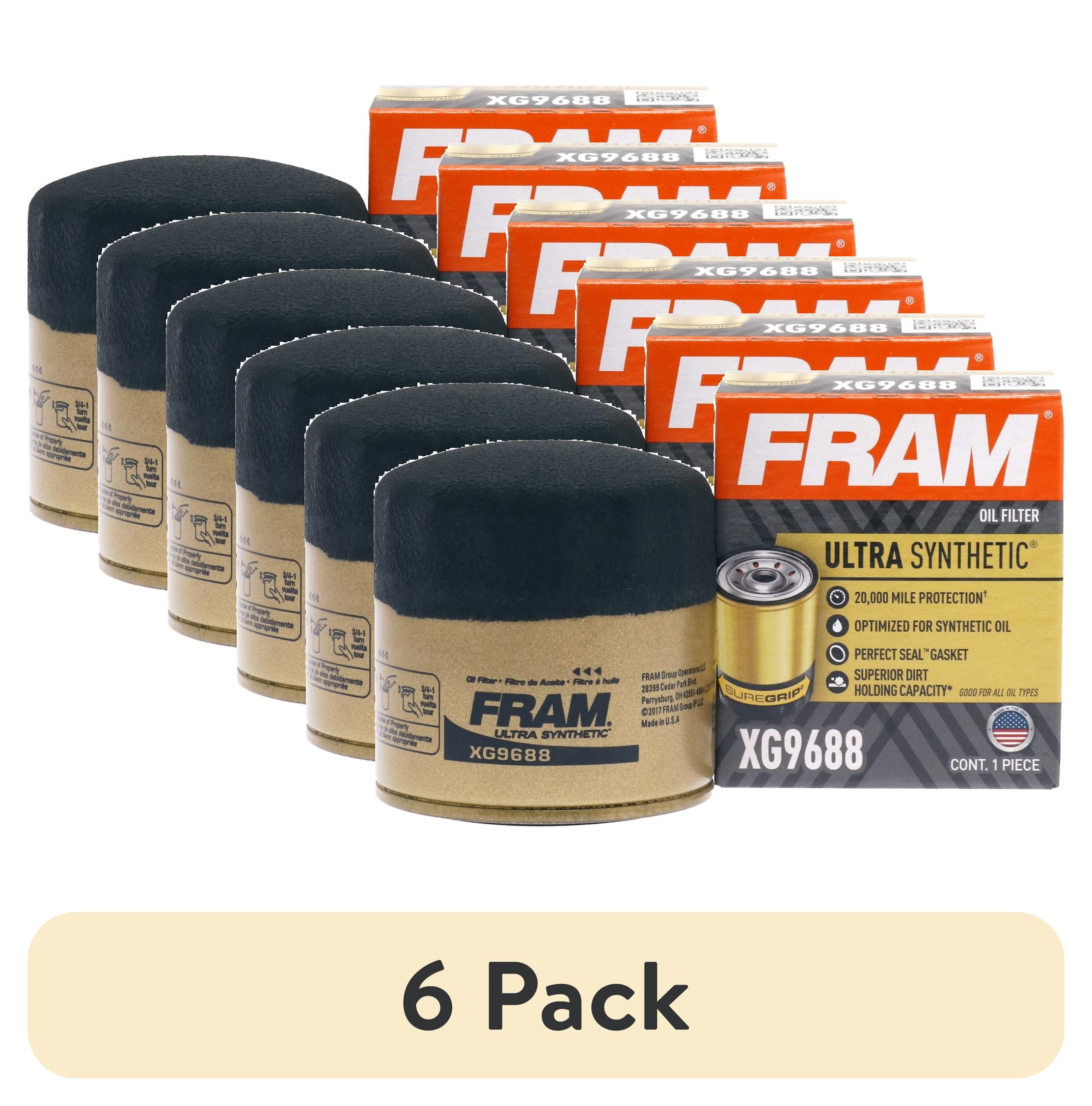 FRAM Ultra Synthetic Oil Filter, XG9688, 20K Mile, Fits
