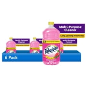 6 pack Fabuloso 2X Multi-Purpose Cleaner, No Rinse Floor Cleaner, Watermelon Scent, 56 fl oz