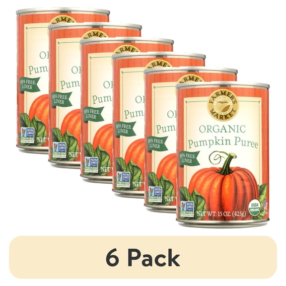 (6 pack) Farmers Market Foods Farmers Market  Pumpkin, 15 oz