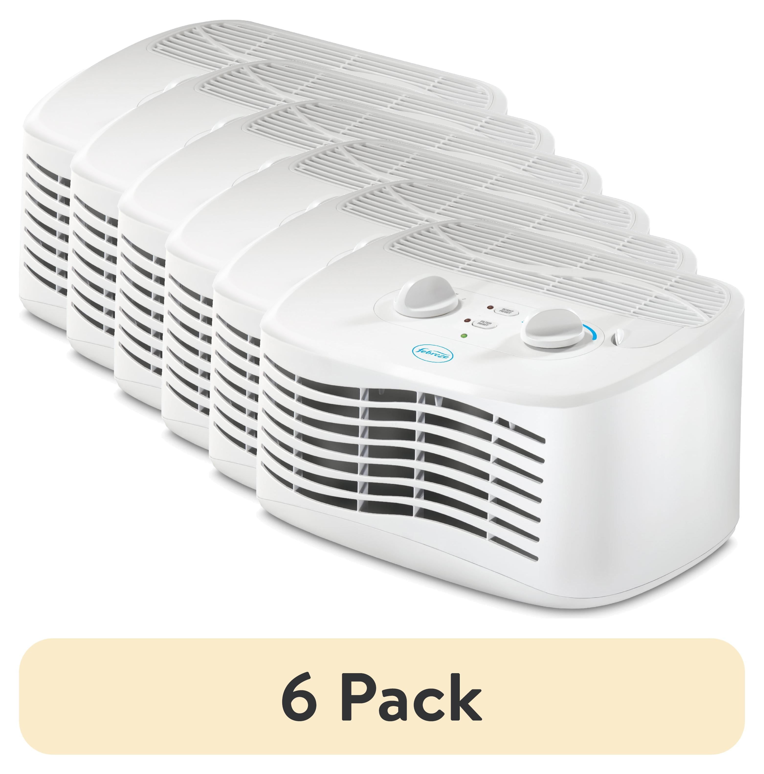 (6 pack) Febreze Tabletop HEPA-Type Air Purifier FHT170W, White