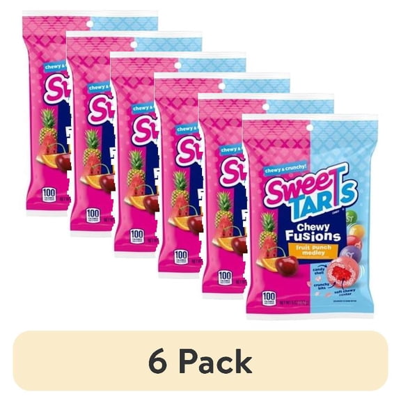 (6 pack) Ferrara Candy 114743 Sweetarts Fusions Fruit Punch Gummies - Pack of 1