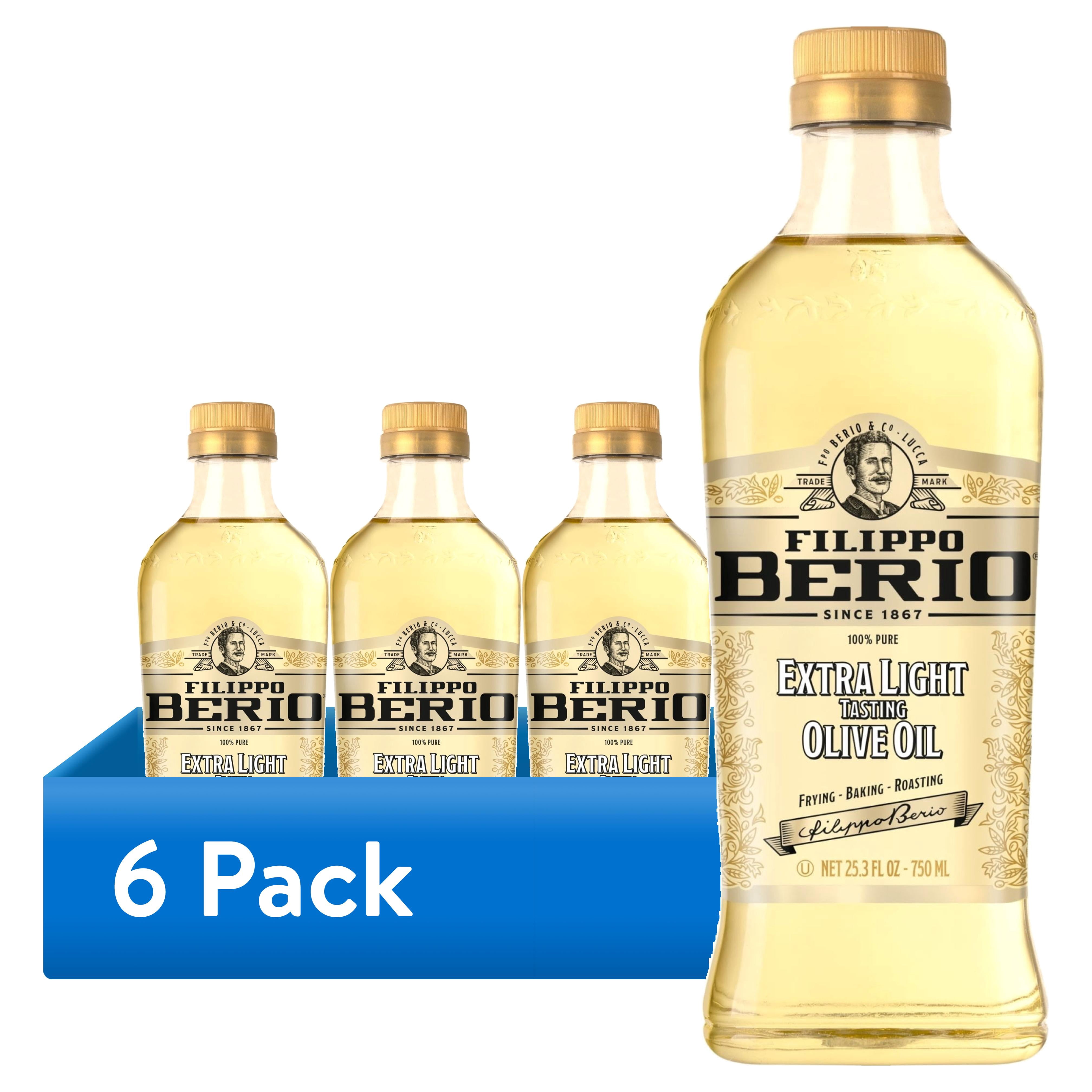 (6 pack) Filippo Berio Extra Light Tasting Olive Oil 25.3 Fl Oz