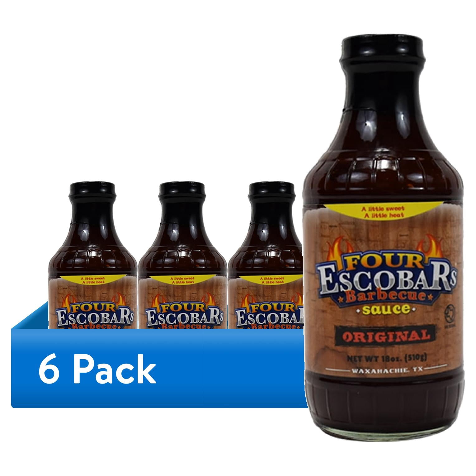 (6 pack) Four Escobars Original Barbecue Sauce