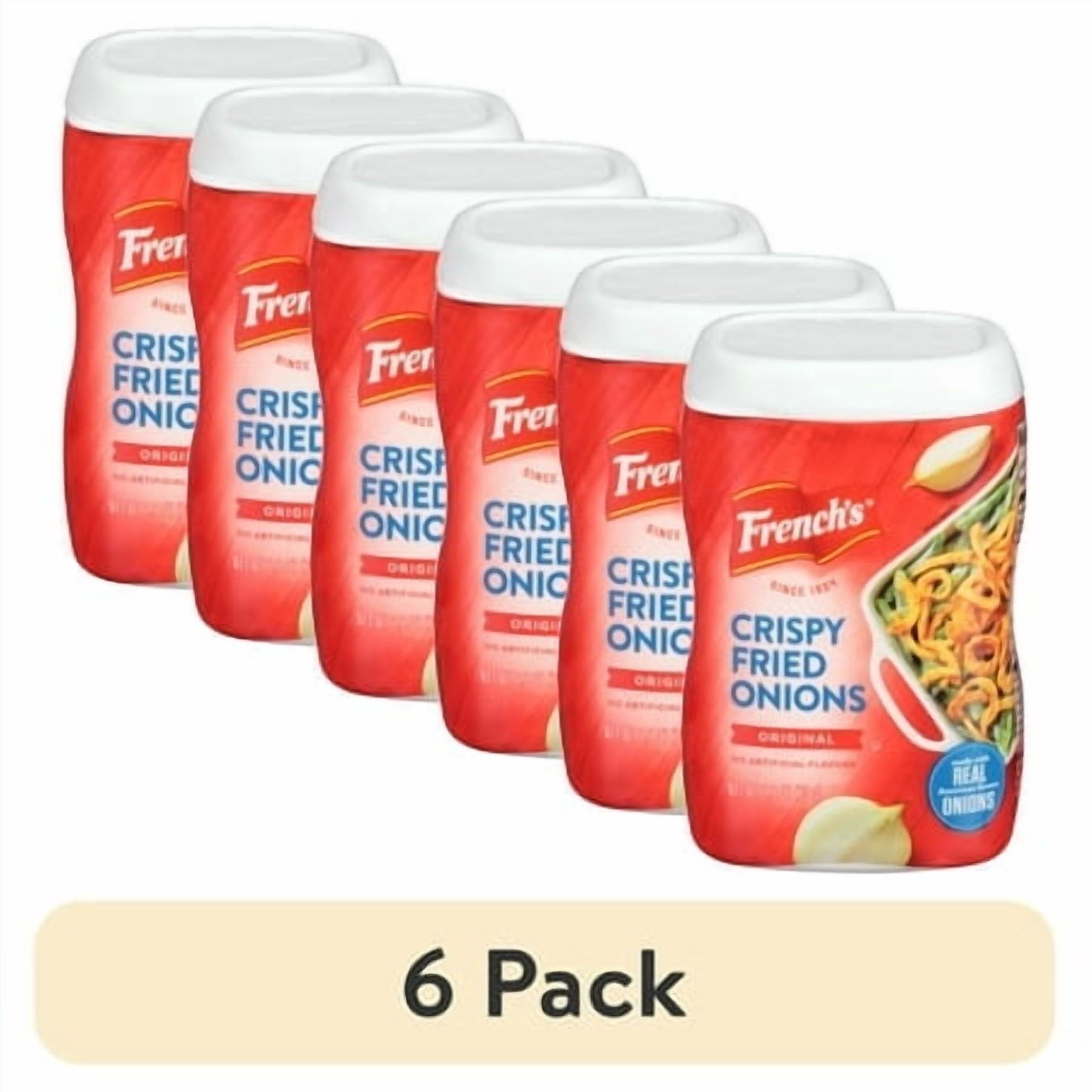 (6 pack) French's Kosher Original Crispy Fried Onions, 2.8 oz Can