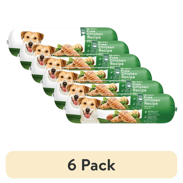 pack) Freshpet Fresh Dog Food, Grain Free Chicken Recipe, Slice