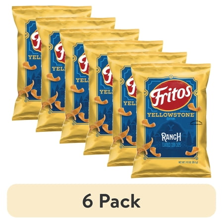 (6 pack) Fritos Corn Chips Yellowstone Ranch Flavored 3.5 Ounce
