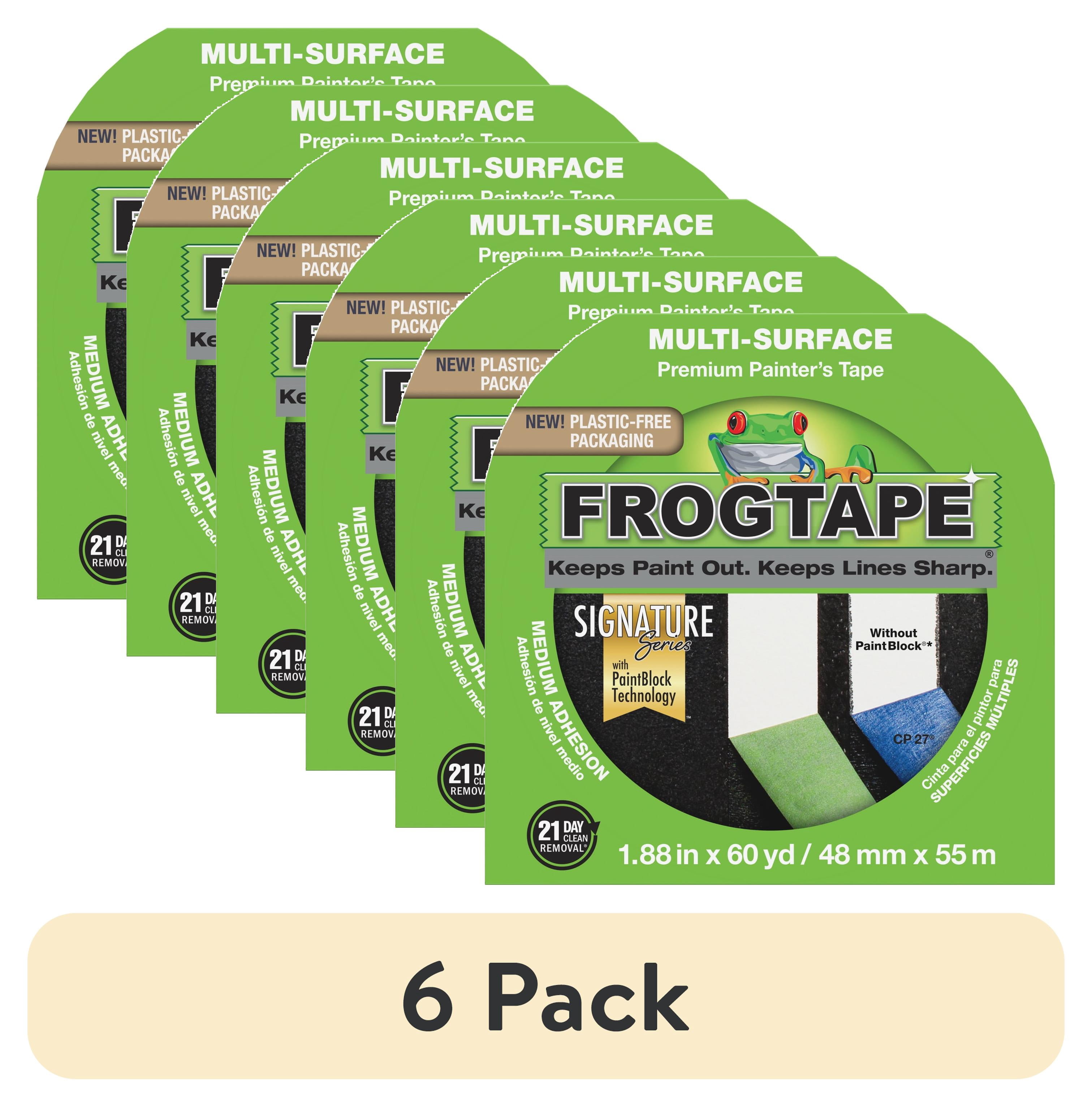 (6 pack) FrogTape 1.88 in. x 60 yd. Green Multi-surface Painting Tape