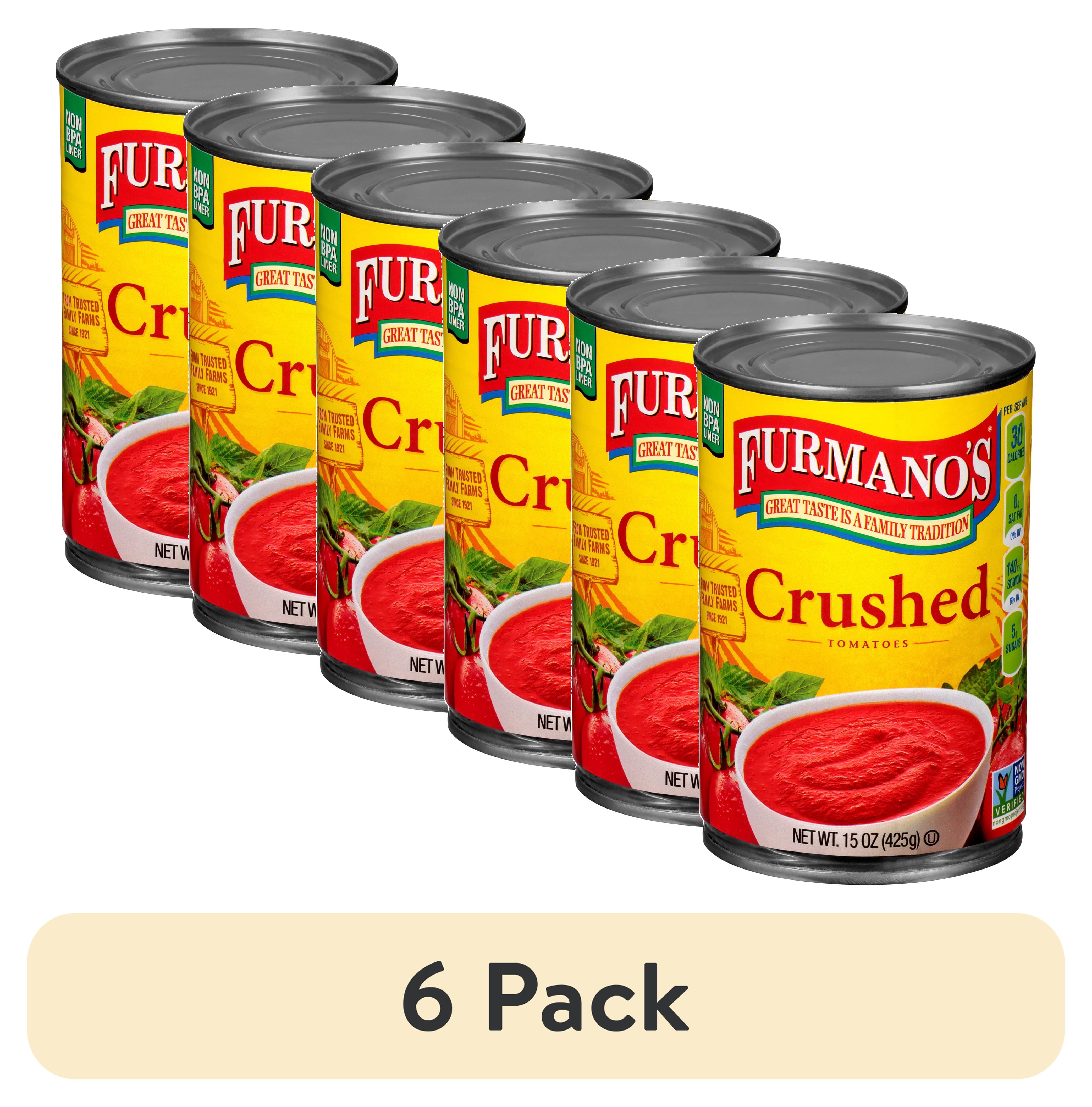 (6 pack) Furmano's Crushed Tomatoes, 15oz, Can