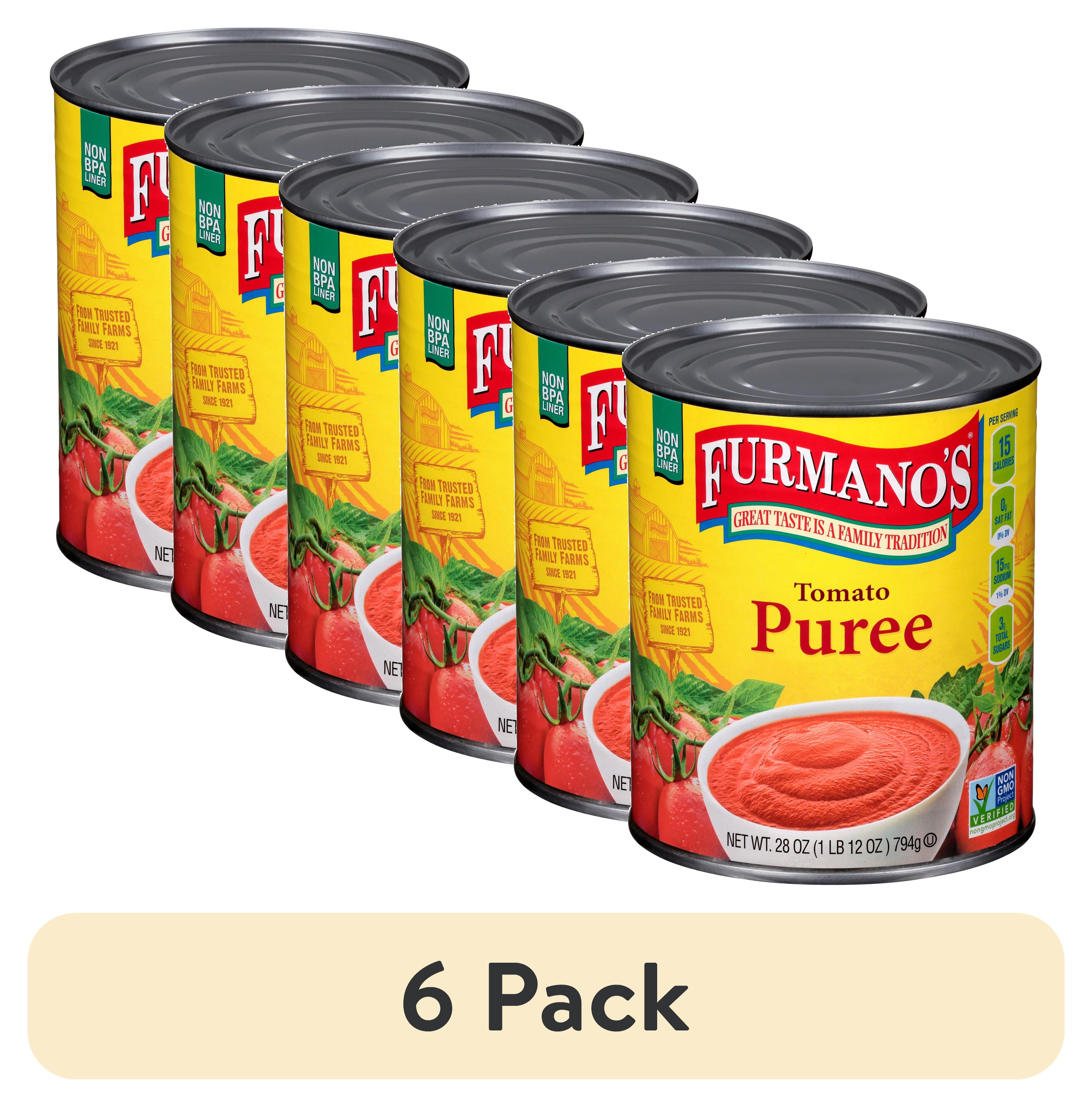 (6 pack) Furmano's Tomato Puree, 28oz, Can