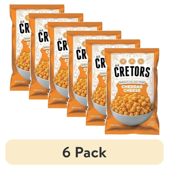 (6 pack) G.H. Cretors Popcorn, Just The Cheese Corn, 6.5 Oz