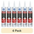 thumbnail image 1 of (6 pack) GE Supreme Silicone Kitchen & Bath Sealant, Pack of 1, White 10.1 fl oz Cartridge, 1 of 16