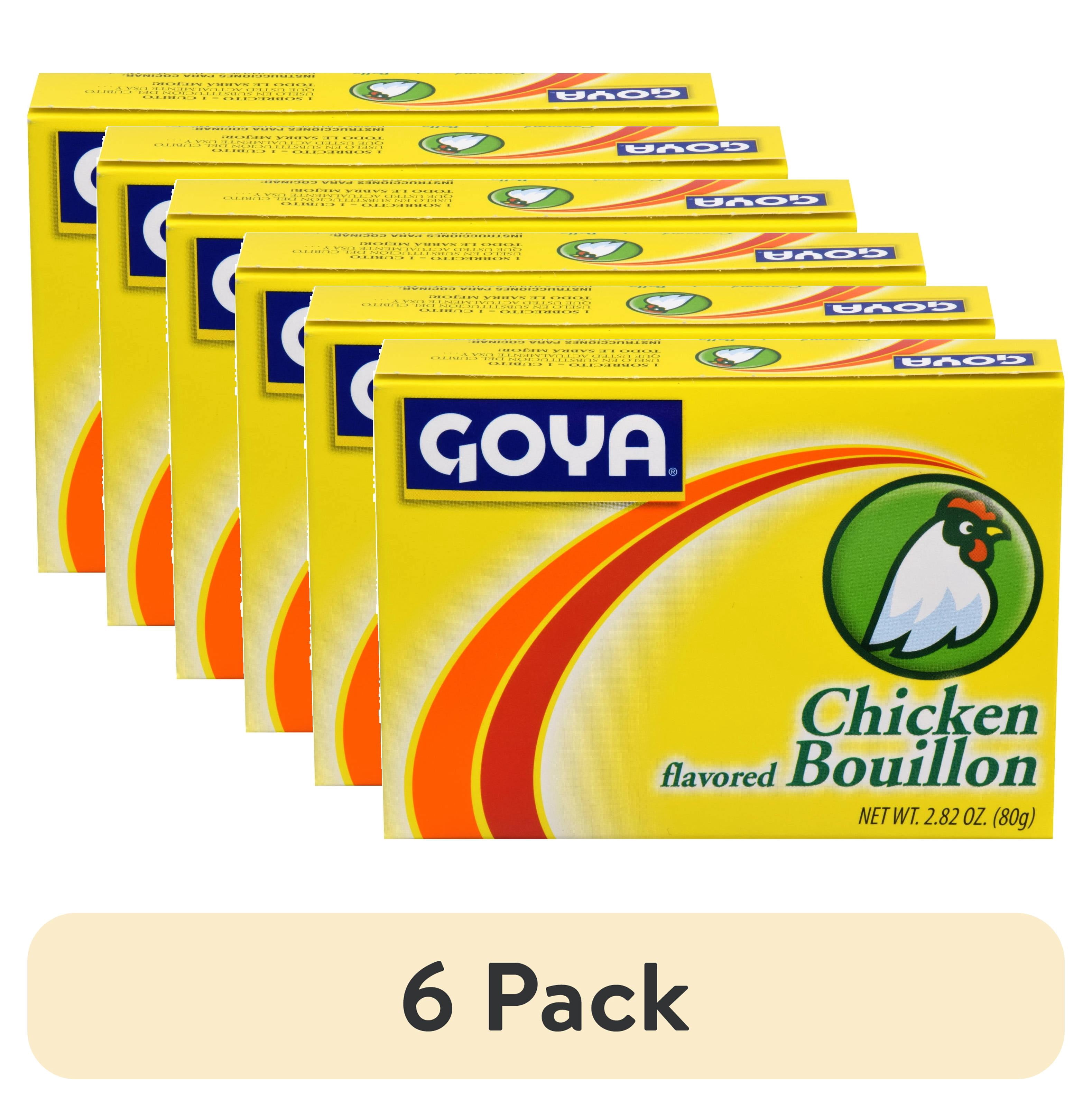 (6 pack) GOYA Chicken Flavored Bouillon, 2.82 oz