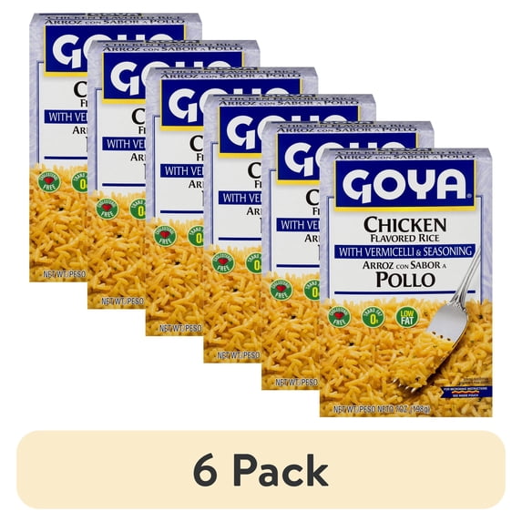 (6 pack) GOYA Chicken Flavored Rice With Vermicelli & Seasoning 7 Oz
