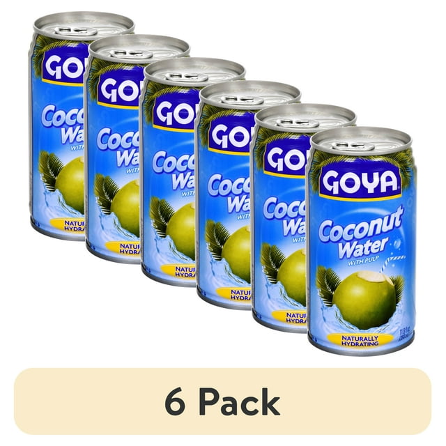 (6 pack) GOYA Coconut Water with Pulp, 11.8 oz