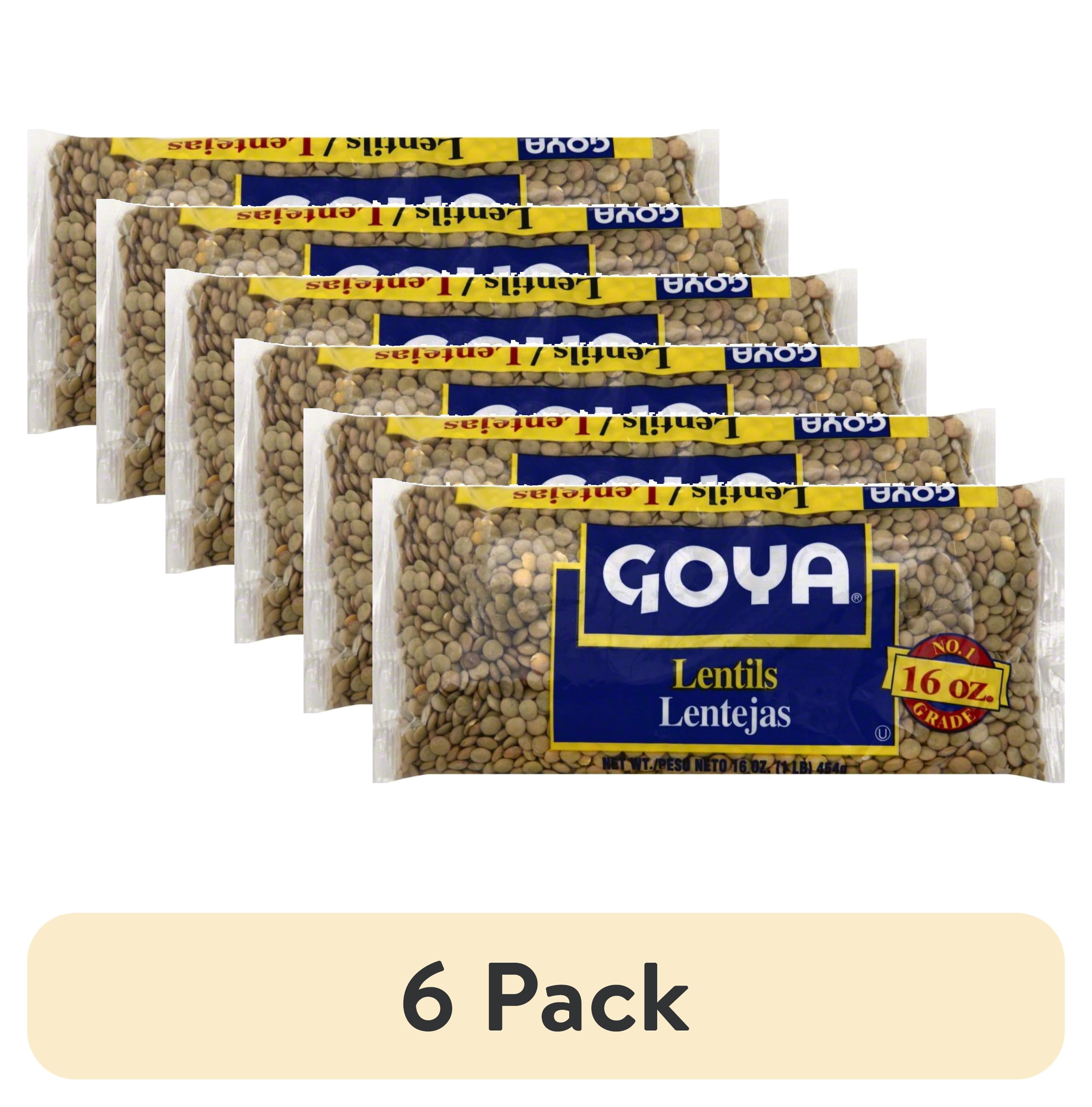 (6 pack) GOYA Lentils 16 oz Bag